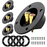 Makerele 2-Way Spring Loaded Speaker Box Terminal Cup 3 Inch Subwoofer Box Terminal – Secure Passive Speaker Wire Connector for Car Audio/Home Theater DIY (4 Pcs)