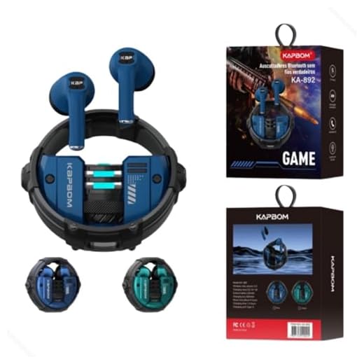 Fone Bluetooth 5.3 Som Imersivo Bateria Duradoura Cancelamento de Ruído Microfone Integrado Design Confortável LED Ideal para Jogos em Celular ou PC