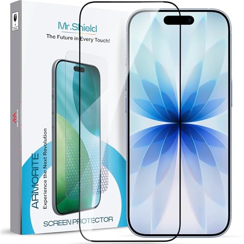 Image of Mr.Shield Screen Protector Tempered Glass for iPhone 17 and iPhone 16 Pro - 9H Hardness Screen Guard, HD Clear [1 Pack]