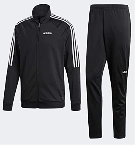 adidas(アディダス) SERE 19 トリコット 上下セットジャージ トラックスーツ ジャケット×ロングパンツ セットアップ S(162-168cm) 国内正規品 FXH34 ブラック×ホワイト