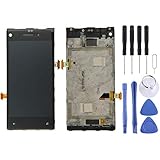 ZAORUN Remplacer Une Partie Ecran LCD Ecran Tactile Digitizer Assemblé avec Cadre for HTC 8X Pièces de réparation d'écran de téléphone Mobile (Couleur : Black)