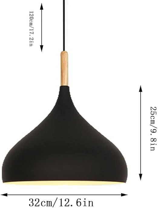 CHUNGYANG Macaron Iron Art Shade Hanglamp Armatuur, Kroonluchter Licht Met Half Inbouw, Creatieve Persoonlijkheid Metalen Schaduw Hanglamp Moderne Verlichtingsarmaturen Voor Keuken Eiland, Schuur, Eet photo 3