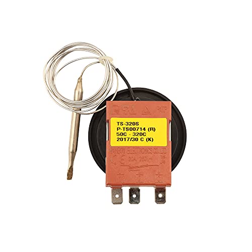 Ts-320Sr Korea Rainbow Capillary Thermostat 50-320 Celsius Tempering Switch Adjustable Temperature 3-Pin Temperature Controller #TOP5