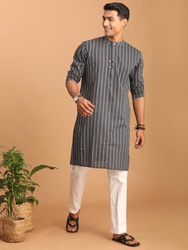 Image of Vastramay Men's Cotton Kurta for Navratri