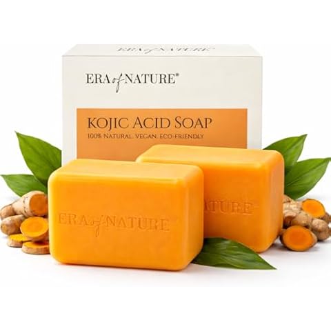 era of nature Turmeric Kojic Acid Vitamin C Soap Cover
