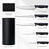 Knife Set, 6-Piece Kitchen Knife Set, German High Carbon Stainless Steel, Durable & Easy Clean Knife Block, Black #1