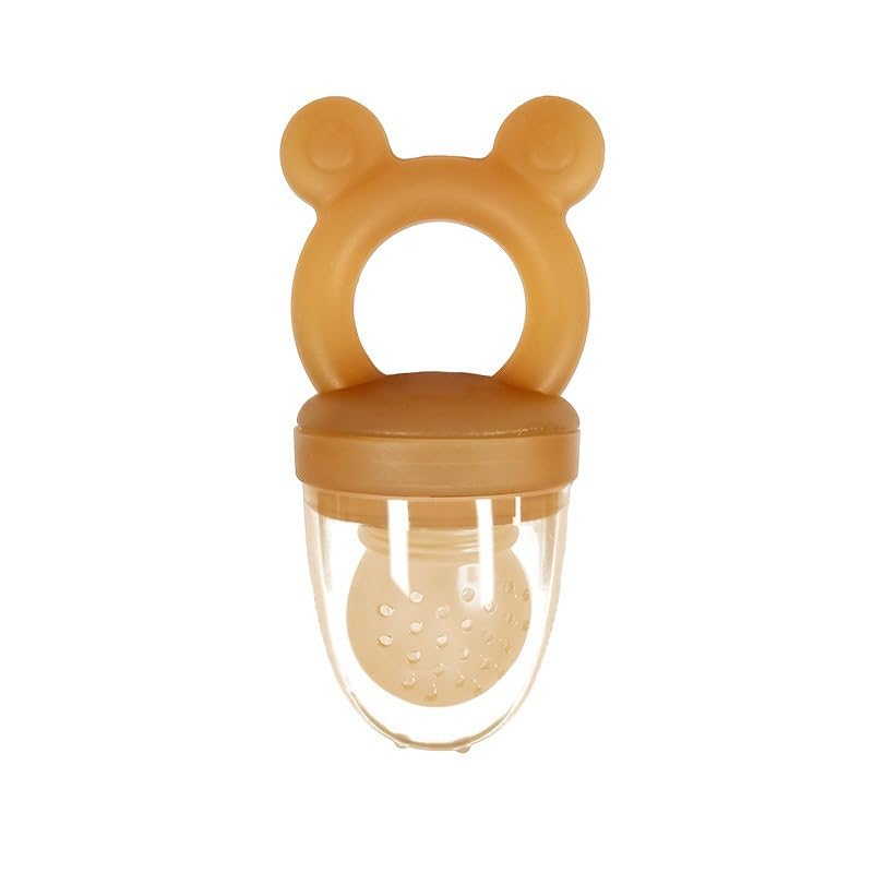 Baby Fruit Feeder & Weaning Essentials - Mordedor de silicona suave, antibacteriano, de grado alimenticio, para bebés y niños pequeños (M)