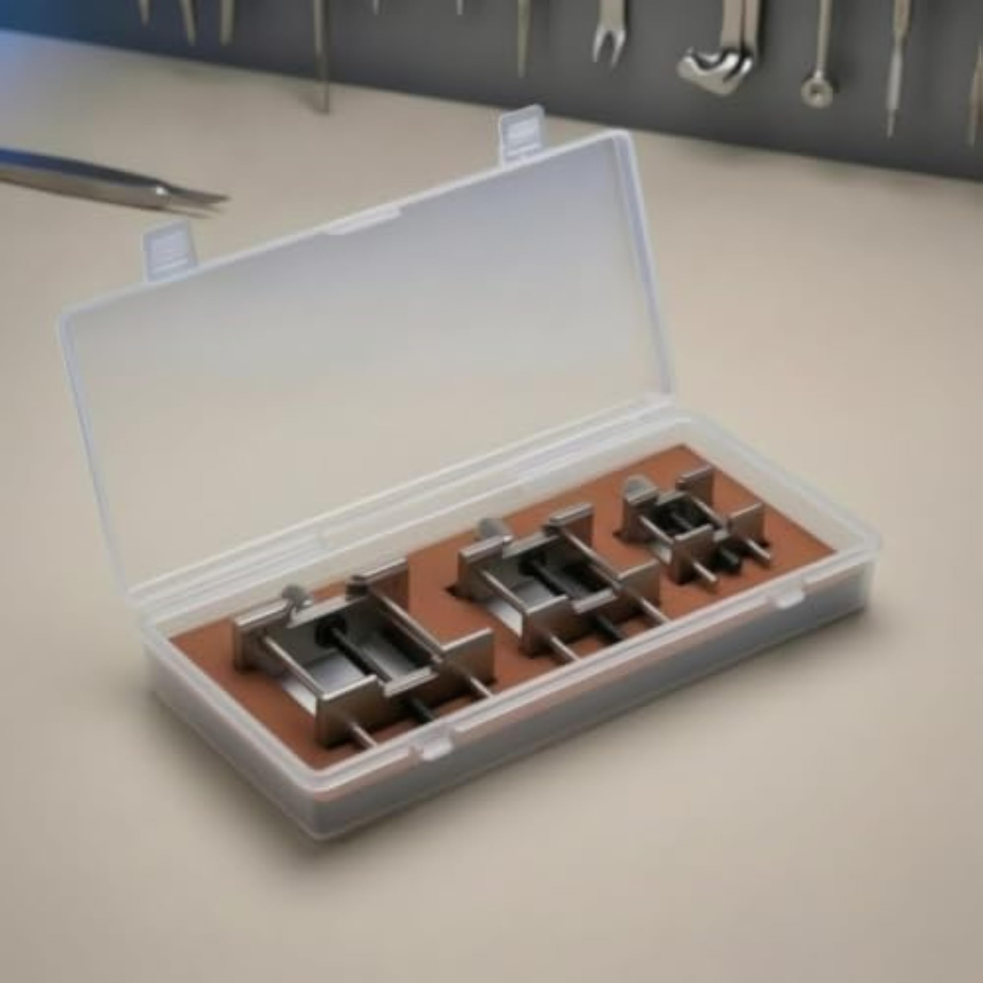 3 Pieces Adjustable Watch Movement Holder for Watchmakers
