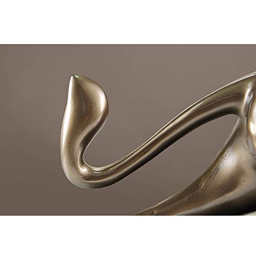 Lion en bronze résine ZXLIHS : sculpture faite main d'exception pour salon chic