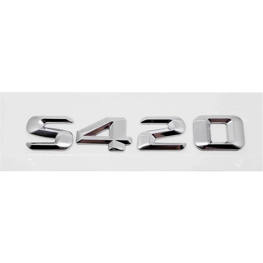 YTQMoreBNZ YYDStes Car Rear Emblem Sticker Trunk Tail Badge Decal Compatible With Mercedes Benz S400 S420 S430 S450 S500 S550 S600 S650