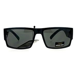 Locs marijuana pot leaf print rectangular mad dog sunglasses green   cucciolini doodles