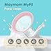 17mm Maymom MyFit Shields, Pano Series; Compatible with Medela Breast Pump- PersonalFit, Freestyle, Harmony, Maxi, Freestyle Flex Connector; Connect to Maymom Widemouth/Narrow Connector, 2pcs
