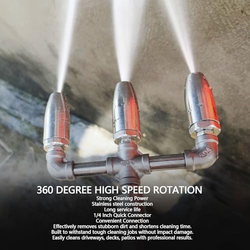 Boquilla turbo para mantener limpios caminos de piedra y exteriores con hidrolimpiadora 3