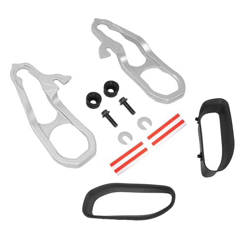 ALMULOO Pair Front Tow Hook Kit W/Black Frames & Hardware Compatible with 2019-2024 Ram 1500 DT Replacement for 68272944AB 68265144AA 68272945AB 68272945AA 68274701AB 68274702AA (Silvery) by ALMULOO - Used condition - US$30.37