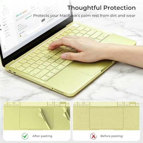 Image of EooCoo Premium Keyboard Cover Skin Protector, Laptop Accessories Compatible with MacBook Neo 13 inch 2026 with A18 Pro Chip A3404, Mac Neo Skin Sticker Scratch-Resistant & TPU Keyboard Cover, Citrus