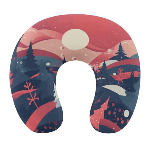 Almohada de viaje de espuma viscoelástica tamaño único