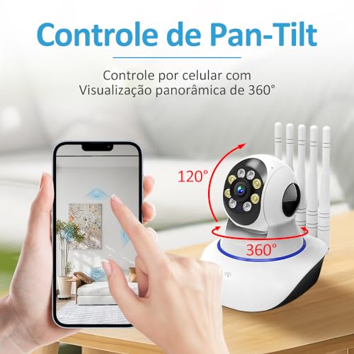 Cámara de Segurança em Casa Transmissão de Dados de Alta Velocidade de 5 Antenas Cámara de Vigilânci