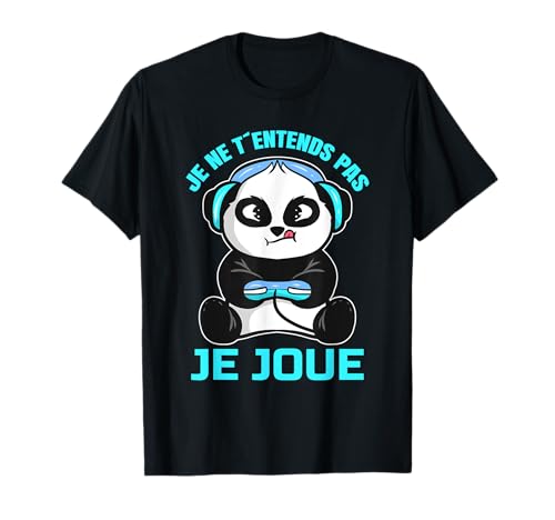 Panda de gaming homme garçon gamer cadeaux T-Shirt