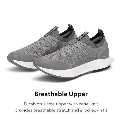 Allbirds Women’s Tree Flyer 2 Active Supportive Running Shoe - Medium Grey (Blizzard Sole) - 10.5 Medium