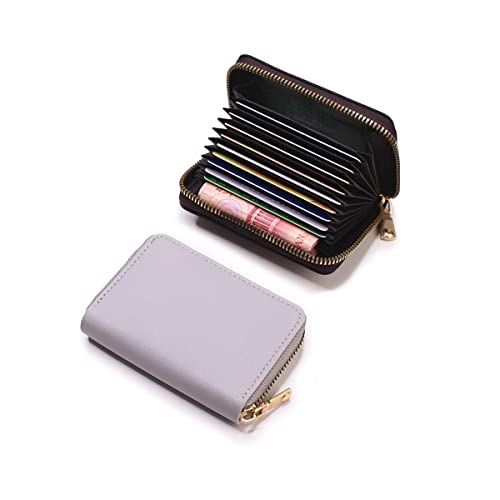 Zliger Tarjeteros para Tarjetas, 2 Pcs Cartera para Tarjetas de crédito Tarjeteros Mujer Tarjetas Credito Tarjeteros para Tarjetas de Credito Titular de Tarjeta de Credito con Cremallera Cover