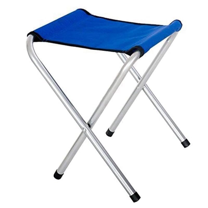 Foldable Camping Stool with Oxford Cloth Seat & Heavy Duty Steel Frame | Folding Outdoor Chair with Anti-Slip Legs for Camping, Fishing, Hiking, Picnic, Beach, Travel & Garden-image-9