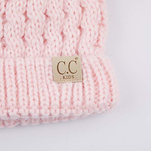 Image of C.C Exclusives Children Kid Double Pompom Knitted Beanie for Kids Ages 2-5 (KID-23)(KID-24)(KIDS-2055)