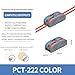 20/100/1000Pcs Quick Wiring Terminal Connector, Quick Connector, Wire Connector, Divine Tool Docking Buckle SPL-2Pin (PCT-222-C-,100)