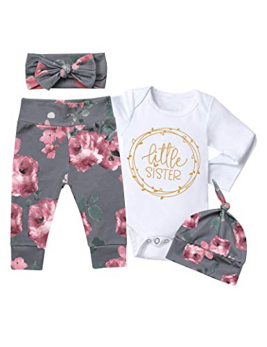 Image of Von kilizo Toddler Baby Girl Clothes Cute Long Sleeve Sweatshirts Pants 3Pcs Outfit Sets Toddler Girl Fall Winter Outfit