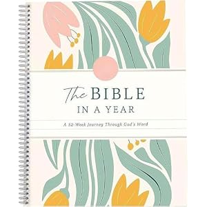 The Bible In A Year: A 52-Week Bible Study For Women Spiral, Spiral Bible In A Year, The Daily Walk Bundle, A Daily Bibles Study Workbook With Note Taking Space For Guided Reading Plan (8.27*5.83inch)