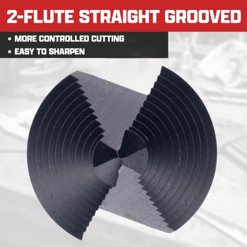 Image of NEIKO 10618B Step Drill Bit, 1 Step 7 /8 inch Straight M35 Cobalt, AlTiSiN Coated, 3 /8 inch Tri-Flat Step Bits for Steel, Metal, Wood, Plastic, Unibit Cone Drill Bits, Two Flute