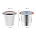 Noalto Reusable K Cups and Coffee Pods,Universal stainless steel k Cups for Keurig 2.0 and 1.0 Coffee Makers machine(2pack)