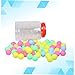 TOBBOMEY 100pcs Seamless Table Tennis for Party Games Raffles and Events Bright Mixed Color Entertainment for Ktv and Celebrations