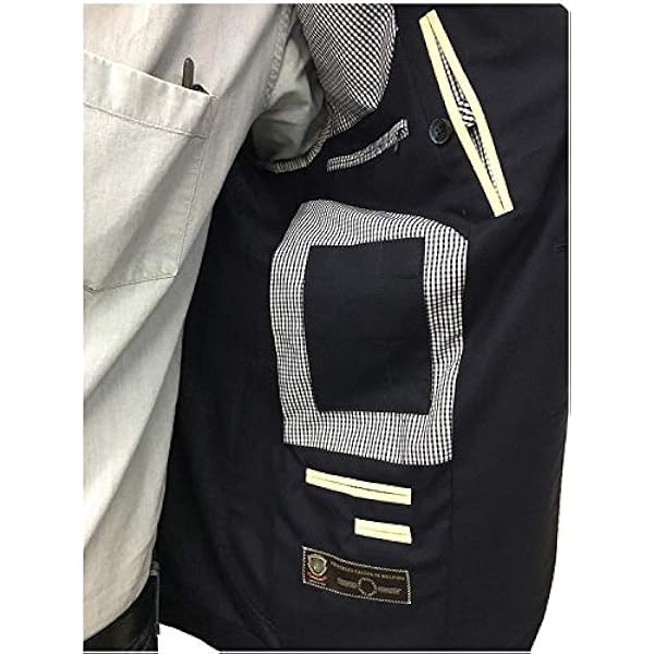 Luigi Mantova-jas voor heren, zonder voering, blauw, model 2560 Travelling, 100% wol