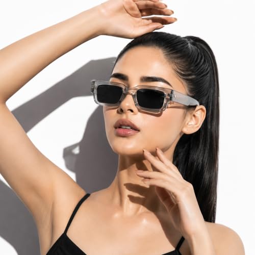 Image of Stood Bold Sunglasses |Chunky Square | Full Rim | UV Protected | Shiny | Medium | Men & Women | SG-STD0014