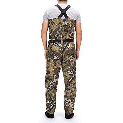 Bassdash Breathable Ultra Lightweight Veil Camo Chest Stocking Foot Fishing Hunting Waders For Men #TOP2