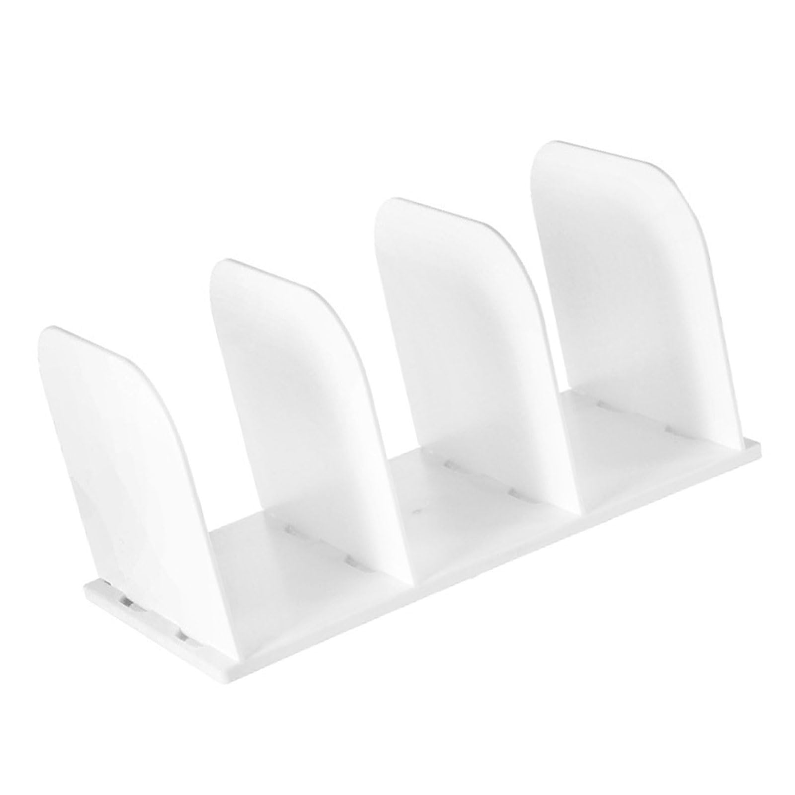 Desktop Book Sorter Organizers for Shelf Book Magazine Stand 3 Compartments Desk Bookend for Magazine Document Adjustable Closet Shelf Dividers