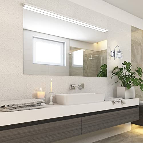 Eglo LED Wall Lamp Almonte, Bathroom Wall Light, Metal Lamp in Chrome and Clear Crystal - Image 2