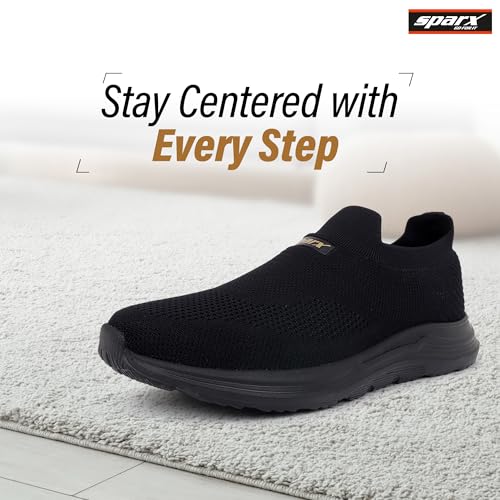 Image of SPARX Sports Walking Shoes for Men - Lightweight Breathable Slip-On Shoes with Cushioned Comfort, Shock Absorption, Durable Grip, Flexible Sole & Everyday Walking Performance