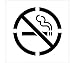 STENCIL, NO SMOKING SYMBOL, 24X24