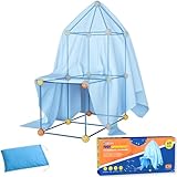 Kit de Construction Fort XL, 69 Pièces, Construire une Cabane Enfant, Jeu de...