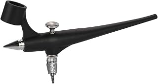 Rotulador neumático ligero y portátil de tamaño pequeño, herramienta de modelo negro con caja de plástico, diseño artístico, producto en aerosol