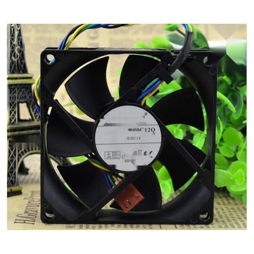 Para ventilador de CPU de 8 cm 8 cm 8025 12V0.65A4 pin PWM de gran volumen de aire PVA080G12Q