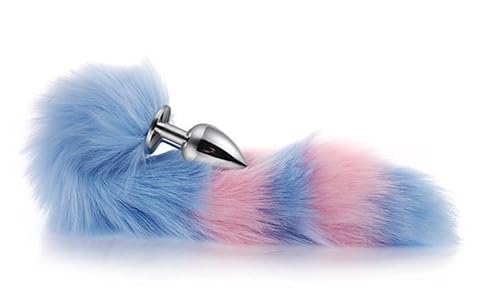 XfeyaSri Plug Anale Raposa SM Fox Tail Butt Tail Plug Metal Backyard Plug Brinquedos Adultos Brinque