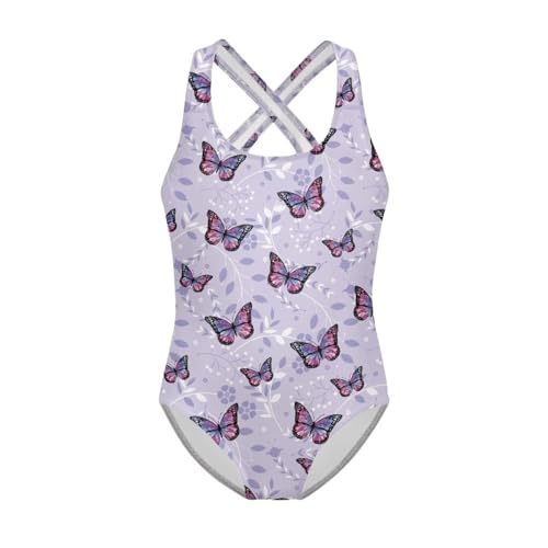 Image of Girls One Piece Swimsuits Sleeveless Lightweight Bathing Suit Beach Swim Suit Quick Dry Swimwear 5-14 Y