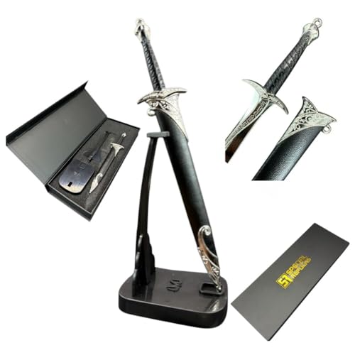 57 SPECIAL REPLICAS Letter Opener Envelope Slitter 18 cm with Stand Sheath and Giftbox - Inspired by Billbo Bagginss - Collectible Decorative Paper Correspondence Opener KW1124