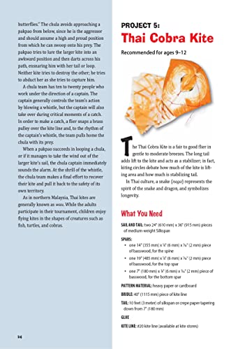 Asian Kites for Kids: Make & Fly Your Own Asian Kites - Easy Step-By-Step Instructions for 15 Colorf