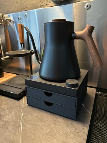 Comparison: Best Stagg Coffee Kettle 7 Riser Kettle Stand for Fellow Stagg with 2 Coffee Filters Storage Drawer, Keeps Your Coffee Setup Organized & Maximize Your Coffee Counter Space (Black)