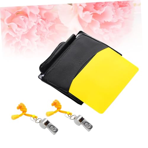 Set de árbitro de fútbol BESPORTBLE con tarjetas y silbatos miniatura 2