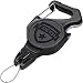 T-REIGN Small Carabiner Gear Tether with 36" Kevlar Cable, 8 oz. Retraction, Universal End Fitting and Glass Reinforced Impact Resistant ABS Housing