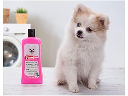 Sanol Dog Condicionador De Pelos Revitalizante 500 Ml Rosa